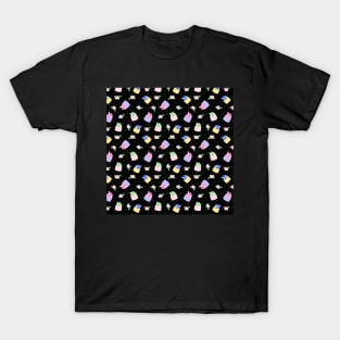 Sorbet on Black T-Shirt